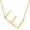 Gold Letter E, variant on Sideways Initial Necklaces for Women Silver Plated A-Z Pendant Stainless Steel Dainty Big Alphabet simple Letter Jewelry Silver Letter Q