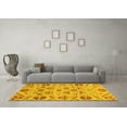 thumbnail image 3 of Ahgly Company Indoor Rectangle Abstract Yellow Modern Area Rugs, 3' x 5', 3 of 4