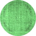 thumbnail image 1 of Ahgly Company Indoor Round Persian Emerald Green Traditional Area Rugs, 6' Round, 1 of 4