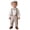 A-White55, variant on OSOLU Toddler Baby Boys Clothes Suits Gentleman Long Sleeve Dress Shirts And Suspenders Pants With Hat 3 Piece Set 3-24M Comfy Outfit