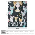 thumbnail image 4 of Orinice  Cat Blankets for Cat Lovers, Cat Lover Gifts for Girls Kids, Funny Cat Lady Gifts for Women, Cat Lover Birthday Gift Ideas, Cat Decor, Cat Themed Gift, Lightweight Throw Blankets  50x60in, 4 of 6
