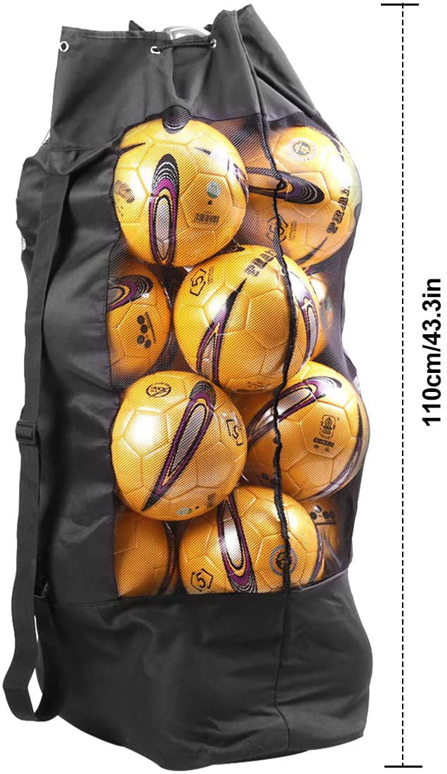 Handmade Football Basketball Storage Bag Mesh Equipment Draw Cord Sack,Ball 