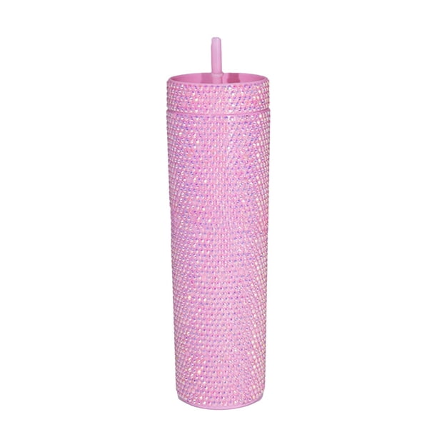 Taza de viaje de café Advancent Glitter Iced Coffee 450ml Rosa