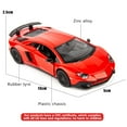 thumbnail image 2 of TGRCM-CZ 1/36 Scale Aventador LP700-4 Casting Car Model, Zinc Alloy Toy Car for Kids, Pull Back Vehicles Toy Car for Toddlers Kids Boys Girls Gift, 2 of 6