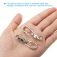 thumbnail image 4 of 92Lbs Fishing Swivels Snaps Stainless Steel Barrel Swivels Ball Bearing 25 Pack, 4 of 6