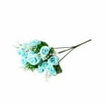 thumbnail image 2 of Flores artificiales, jarrn de flores artificiales, concha de manzanilla, 6 ramas, decoracin de hogar, flores plsticas, duraderas, para sala de estar, para dormitorio, material plstico, 2 of 6