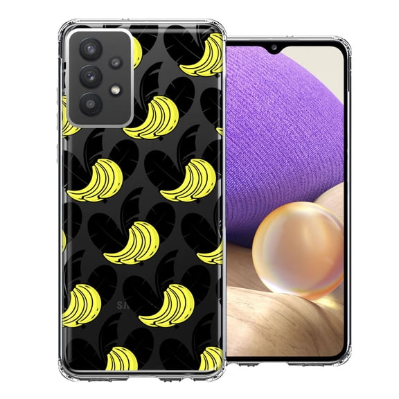 MUNDAZE For Samsung Galaxy A32 Tropical Bananas Design Double Layer Phone Case Cover