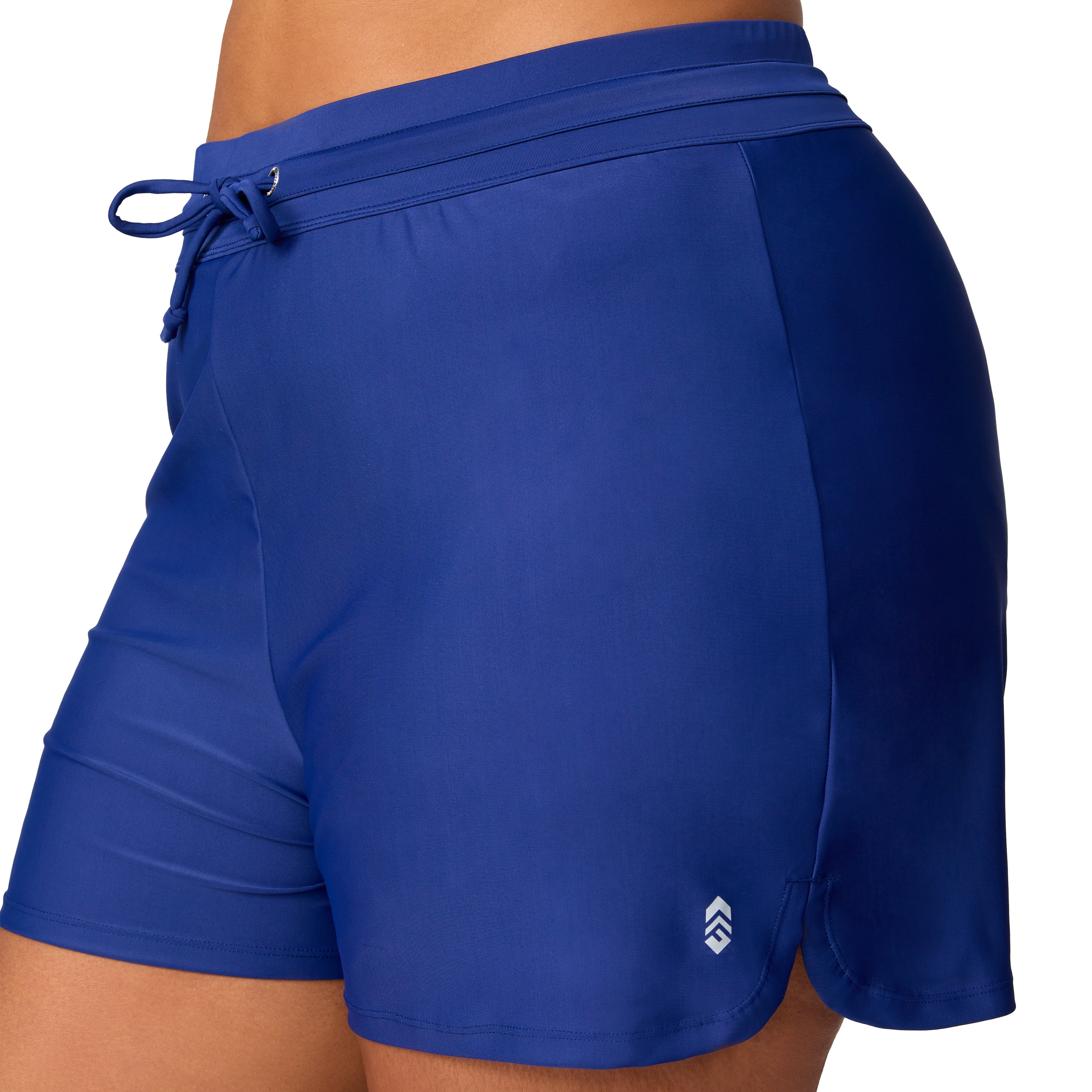 Free Country Women's Plus Size Drawstring Swim Short Marine 3X