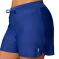 thumbnail image 3 of Free Country Women's Plus Size Drawstring Swim Short Marine 3X, 3 of 5