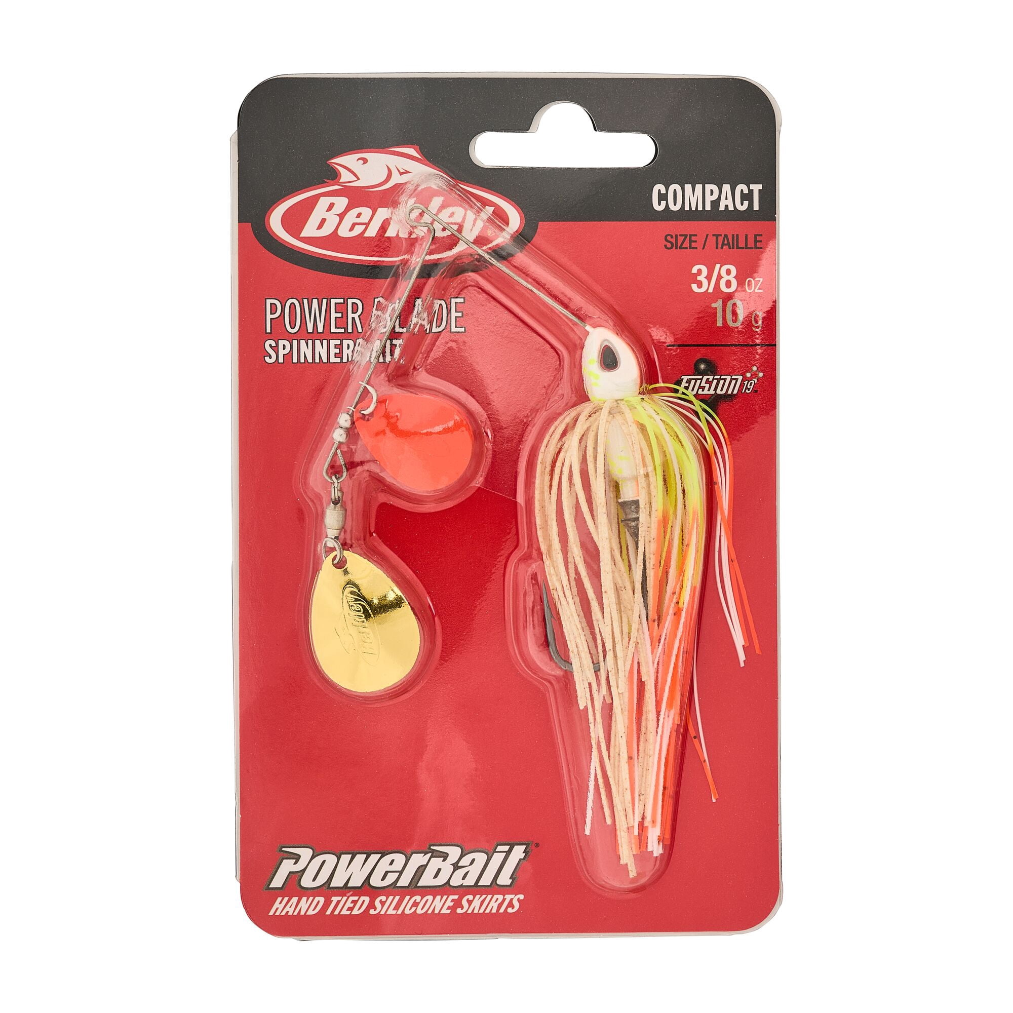 Berkley Power® Blade Compact, Spinnerbaits, Coleslaw/Orange + Gold (1-count)