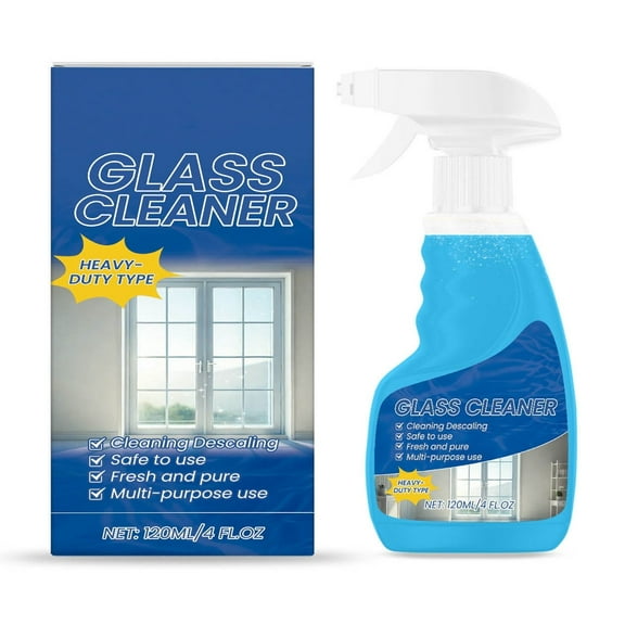 Oil Film Cleaning Emulsion for Glass,Car Windshield Cleaner, Car Glass Oil Film Stain Removal Cleaner,Glass Cleaner for Home and Auto Windows Cleaning (120 ml)