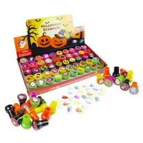 Tinymills Halloween 50 Piece Stampers Assortment for Kids Parties Non Candy Treats Trick or Treat Handouts