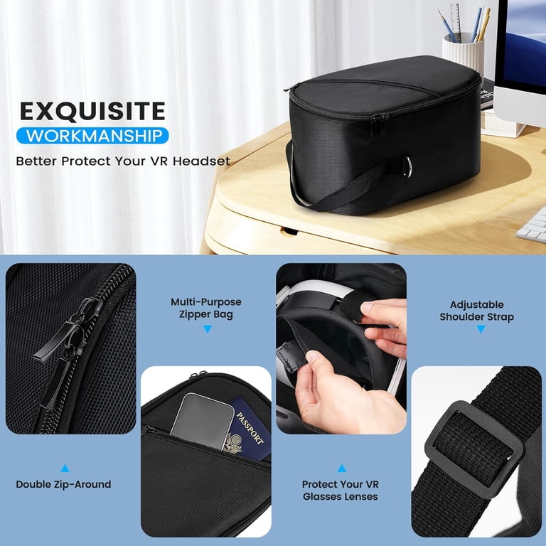 Prociv Carrying Case for Apple Vision Pro, Meta Quest 3, Quest 2