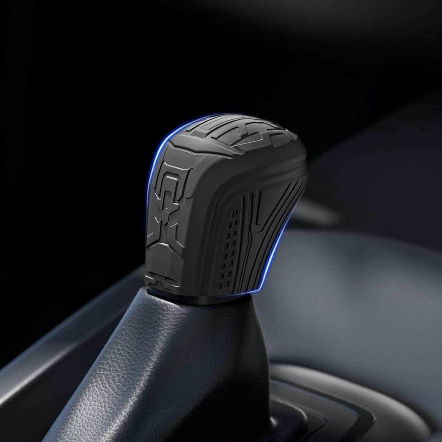 Suitable for 2019-2024 Corolla Corolla Cross,8th Generation Camry,Avalon,Allion,Levin,Frontlander,CHR,Izoa Silicone Automatic Gear Shift Knob Handle Cover,Toyota Car Protection Accessories. (Black)