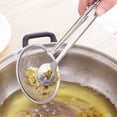 thumbnail image 2 of Miangastore 29CM Stainless Steel Filter Spoon with Clip Multi-functional Colander Oil-Frying Filter Fried Food Clip, 2 of 8