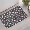 thumbnail image 2 of Gray Cow Grass Pattern Bathroom Rugs Mat,Non Slip Microfiber Bathroom Rug,Rubber Backing,Soft Bathroom Mats for Bathroom Floor,Tub and Shower,17x27in(43x68cm), 2 of 5