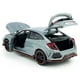 thumbnail image 4 of Civic Type R Coche de juguete Hatchback Deportes Diecast Modelo Coche 1/32 Escala Metal Pull Back Vehículos Puertas Luz abierta Sonido Juguetes para niños Niños Regalos de cumpleaños Colección para ho, 4 of 5