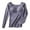 Blue, variant on Winter clothing for women Women's Thermal Underwear Brushed Long Underwear Set Cold Weather Pajama Tops