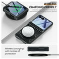 thumbnail image 4 of Vizvera for Samsung Galaxy Z Flip 7 Case with Hinge Cover,Built-in Screen Protector Shockproof All-Inclusive Smartphone Cover Wireless Charging-Black, 4 of 8
