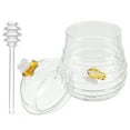 thumbnail image 5 of RENACLIPY Clear Glass Honey Dispenser Jar - Single Piece Honey Storage Container with Easy Pour Spout for Kitchen Use, 5 of 6