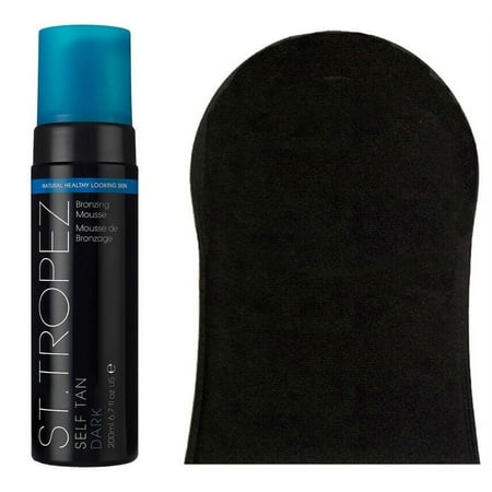St. Tropez Self Tan DARK Bronzing Mousse 6.7oz w/ Free Applicator Mitt