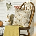 thumbnail image 6 of Sm:)e Pencil Drawing Pumpkin Fall Throw Pillow Cover 18x18 Inch Set of 2, Autumn Decorative Outdoor Cushion Cover for Sofa Couch, 6 of 7