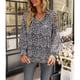 thumbnail image 1 of Camisa Suave, Estampado Floral Escote En V Mujer Blusa Transpirable Encaje Empalmado Para Fiesta Para Trabajo ANGGREK No, 1 of 7