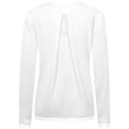 thumbnail image 3 of Women's Levelwear White Calgary Flames Sequoia Primary Logo Long Sleeve T-Shirt, 3 of 3