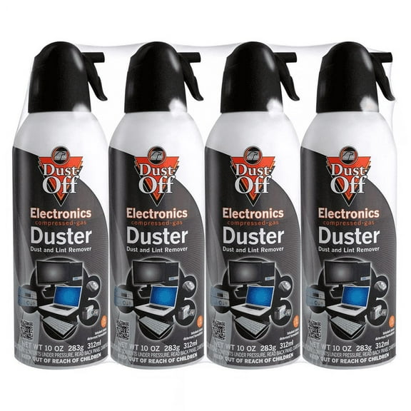2 Pack | Falcon Dust-Off Compressed Gas Duster (10oz., 4 Pack)