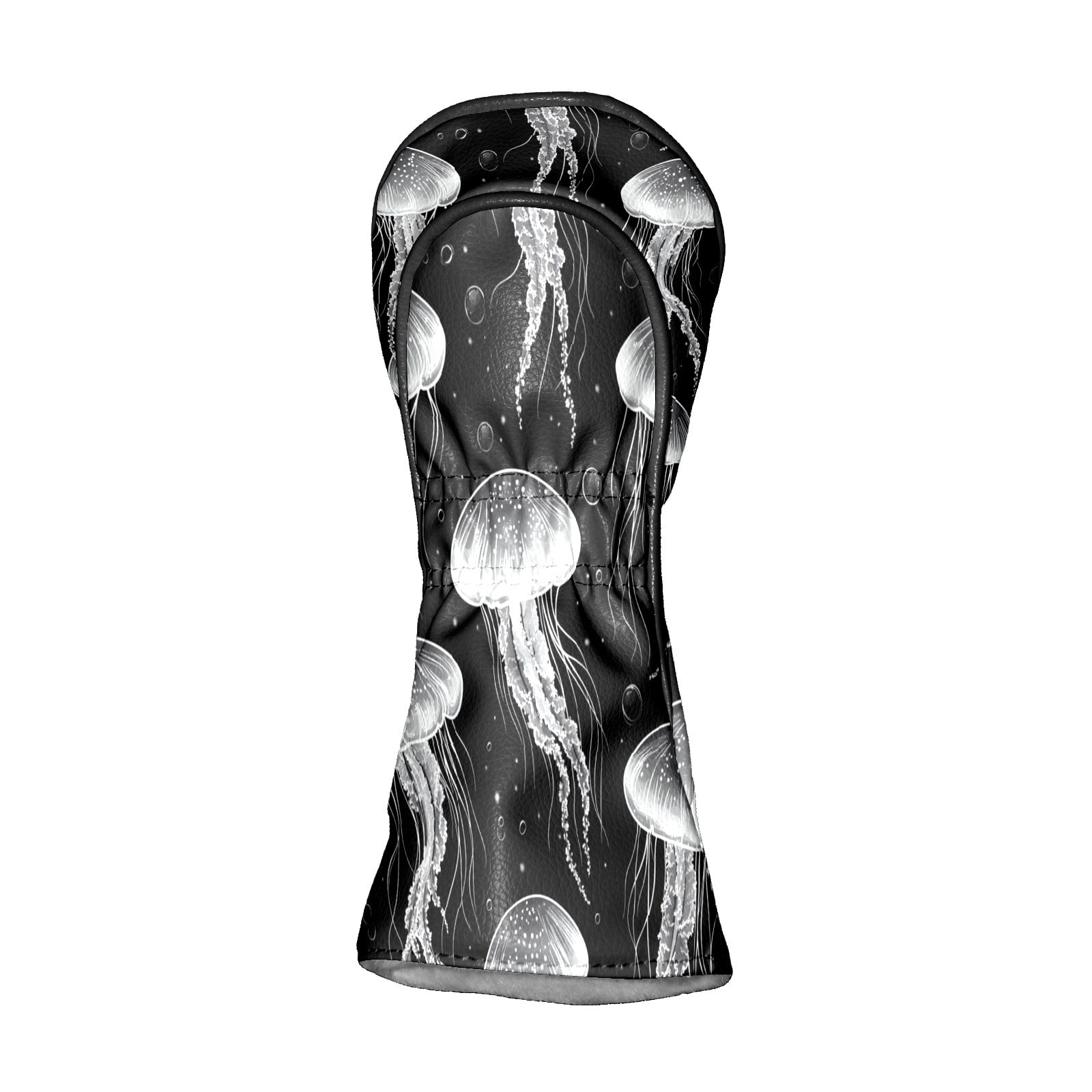 Golf Club Covers PU Leather Waterproof Head Covers for Fairway Woods Hybrids Jellyfish