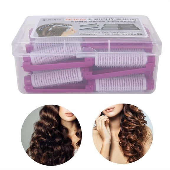 LYUMO 20pcs Hair Perm Rods Fluffy Perming Rod Hair Roller Curler Hairdressing Tool Kit