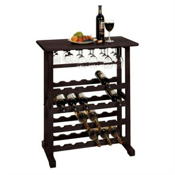 Ergode Vinny 24-Bottle Wine Rack, Espresso