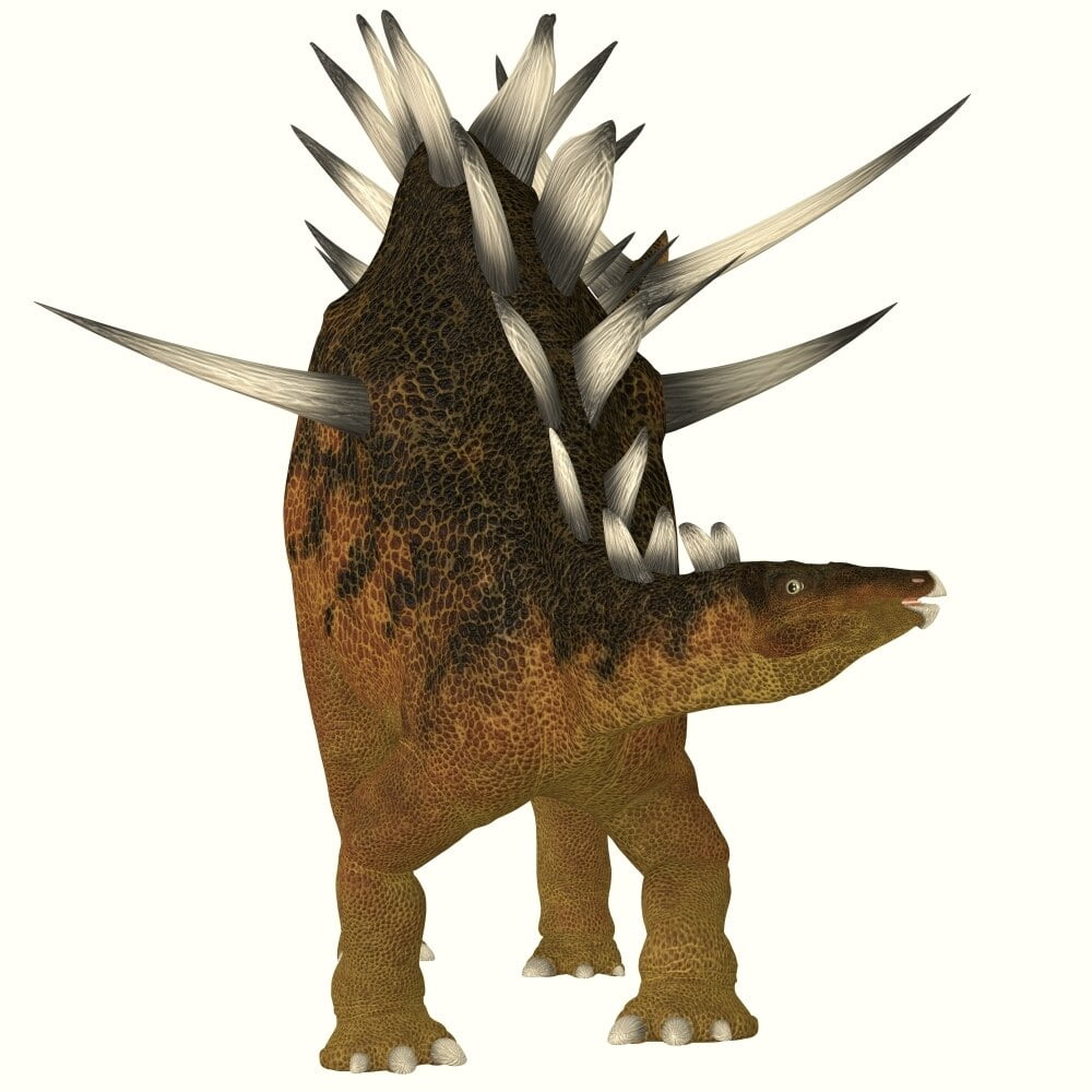 dinosaur with the spiked ball tail