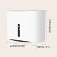 thumbnail image 3 of Commercial Multifold Paper Towel Dispenser Wall Mountable Tissue Holder Box for Home or Public Use with High Capacity Black, 3 of 5