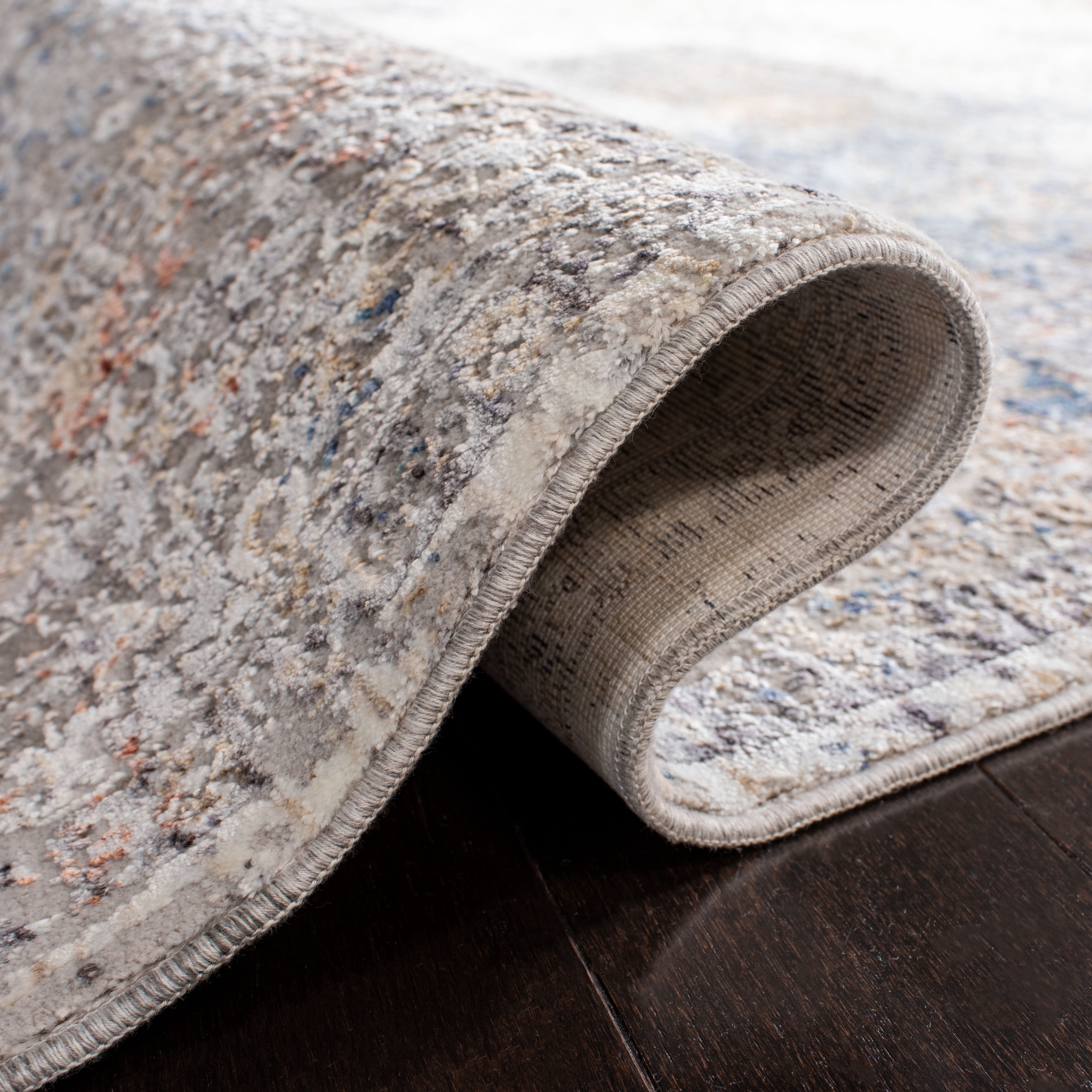 SAFAVIEH Dream Jessamine Distressed Area Rug, Grey/Blue, 5' x 8'