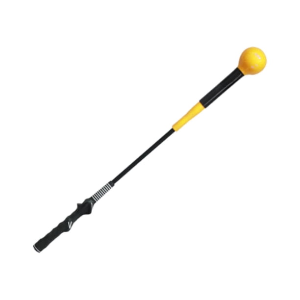 Entrenador de swing de golf, palo de práctica de golf para corrección de posición, velocidad y equilibrio Amarillo