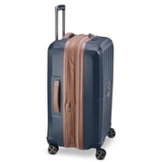DELSEY PARIS Carrousel 24 Medium Checked Hardside Expandable Spinner Luggage, Navy