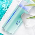thumbnail image 2 of Turquoise Portable USB-Rechargeable Mist Sprayer - 12ml Water Tank ABS+TPU Eye & Face Hydration Beauty Device with Eye Cover, Suitable for All Skin Types, 200mAh Battery, 5V/0.5A Input, 2 of 7