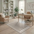 thumbnail image 2 of ODIKA Outdoorarea Ready Symmetrical Bands Striped Frame Courtyard Large Stain Resistant Low Profile for Dorm Room, Small Living Apartment, 2 of 7