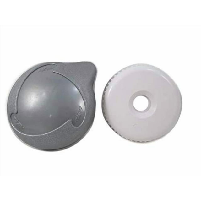 American Spa Parts BUTTRESS Diverter Silver Teardrop Style Knob & Cap for Cal Spas Hot Tubs