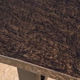thumbnail image 4 of Gianni Outdoor Light Weight Concrete Dining Table, Stone Brown, Black, 4 of 5