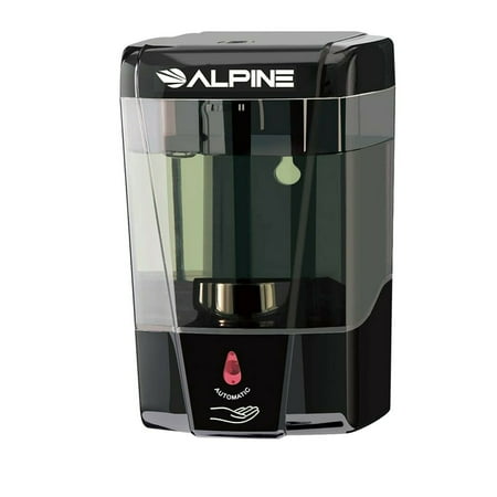 Alpine Commercial Hand Soap Dispenser, Wall Mounted, Automatic, 700 ml, Black