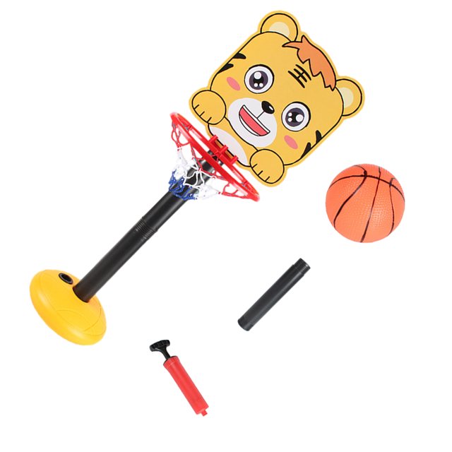 Bewildely Juego de baloncesto portátil ajustable para niños, resistente y duradero, clásico, de plástico, de amplia aplicación Juguetes Educativos tigre