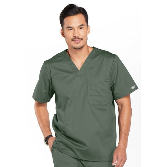 Cherokee Workwear Core Stretch Men Scrubs Top V-Neck 4743