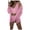 Pink, variant on Women Winter Warm Three Suit Soft Warm Flannel Shorts Pajamas Set Cute Cat Beard Hooded Sleepwear Suit Women's Nightgown