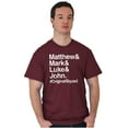 thumbnail image 3 of Matthew Mark Luke John Squad Men's Graphic T Shirt Tees Brisco Brands S, 3 of 6
