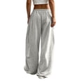 thumbnail image 3 of jiaxiM Women's Cute Sweat Pants Wide Leg High Waist Casual Pants with Pockets for Daily Wear Comfort Modern Style Trendy, 3 of 6