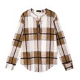 thumbnail image 7 of Fantaslook V Neck Button Sweatshirt for Women Pullover Long Sleeve Shirts Fall Fashion Tunic Tops, 7 of 7
