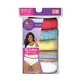 thumbnail image 3 of Fruit of the Loom Women's 10 High Cut Cotton Panties, Assorted (5 Pack), 3 of 4