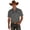 Grey@GC@, variant on Mens Buttons Down Shirts Short Sleeve Shirts for Men Trendy Western Cowboy Graphic Lapel Soft Lightweight Tops
